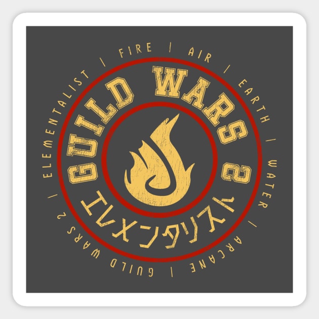 Guilds Wars 2 Elementalist Sticker by StebopDesigns